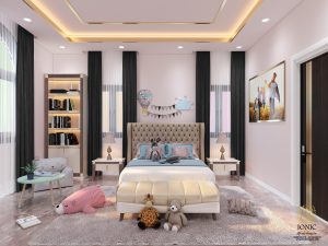 "Khám Phá Phong Cách Thiết Kế Tân Cổ Điển: 10+ Sự Sang Trọng và Đẳng Cấp Trong Nội Thất " 6 PHONG NGU CON GAI